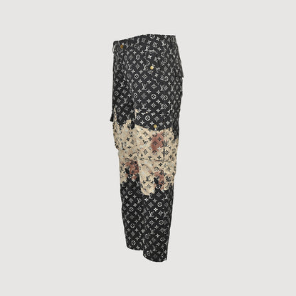 Louis Vuitton Monogram x Desert Camo Cargo Trousers — Black x Sand