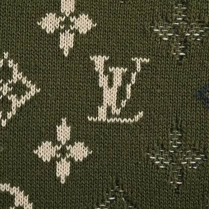Louis Vuitton Monogram Jacquard Knit Sweater – Olive Green