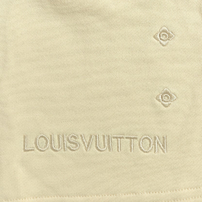 Louis Vuitton Signature Fleece Shorts — Cream