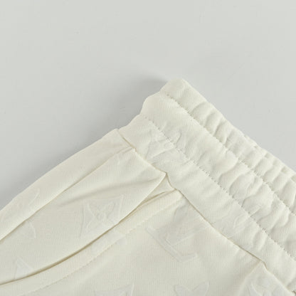 Louis Vuitton Essential Wide-Leg Sweatpants — Cream