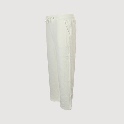 Louis Vuitton Essential Wide-Leg Sweatpants — Cream
