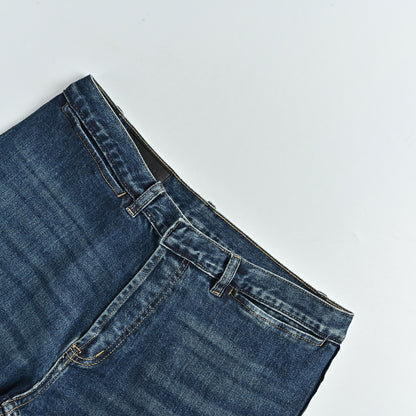Gucci Indigo Side-Stripe Straight Denim Pants