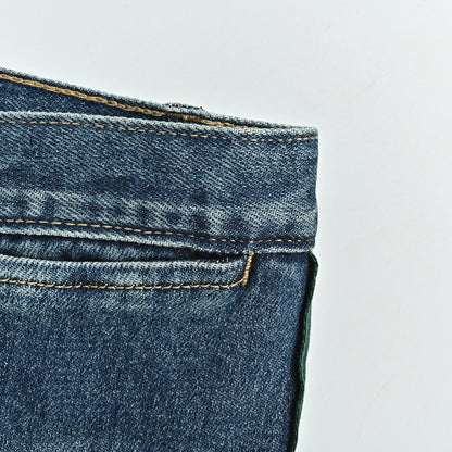 Gucci Indigo Side-Stripe Straight Denim Pants