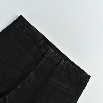 Gucci Black Side-Stripe Straight Denim Pants