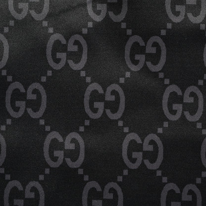 Gucci All-Over Dual-Letter Jacquard Swim Shorts – Black / Side Stripe