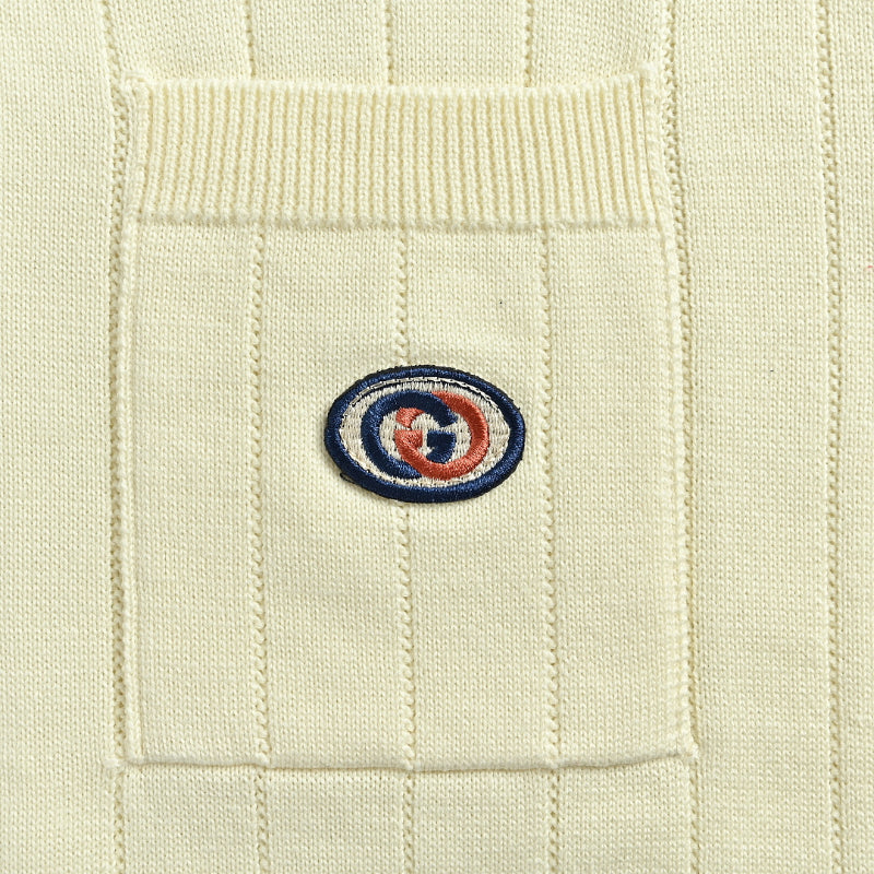 Gucci Heritage Stripe-Trim Knit Polo Shirt