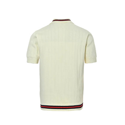 Gucci Heritage Stripe-Trim Knit Polo Shirt