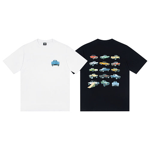 Stussy Pickup Tee Pickup Truck Print Crew Neck Short Sleeve T-Shirt