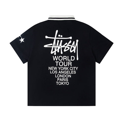 Stussy World Tour Soccer Jersey Polo Short Sleeve