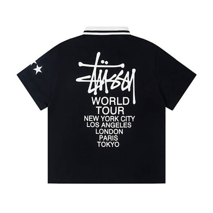 Stussy World Tour Soccer Jersey Polo Short Sleeve