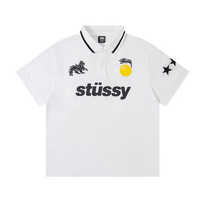 Stussy World Tour Soccer Jersey Polo Short Sleeve