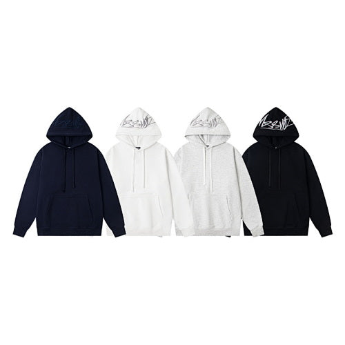 Stussy Script Logo Hood Print Pullover Hoodie