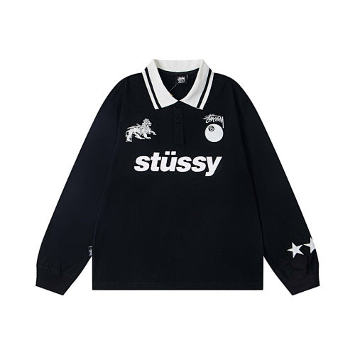 Stussy World Tour Long Sleeve Soccer Jersey Polo