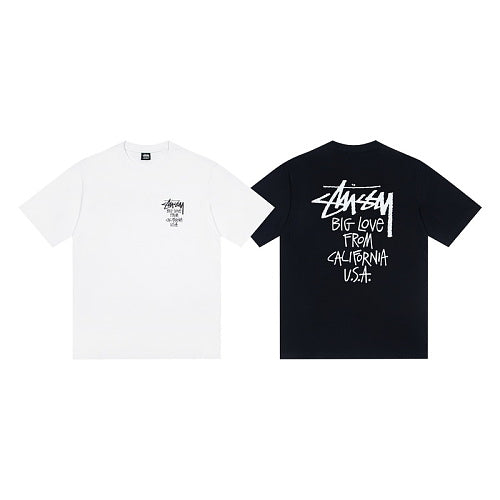 Stussy Big Love Graffiti Script Logo Relaxed Crew Neck Short Sleeve T-Shirt