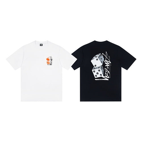 Stussy Dice Logo Relaxed Crew Neck Short Sleeve T-Shirt
