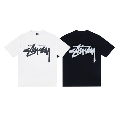 Stussy Dizzy Phantom Psychedelic Print Crew Neck Short Sleeve T-Shirt