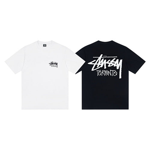 Stussy Toronto City Back Graphic Print Crew Neck Short Sleeve T-Shirt