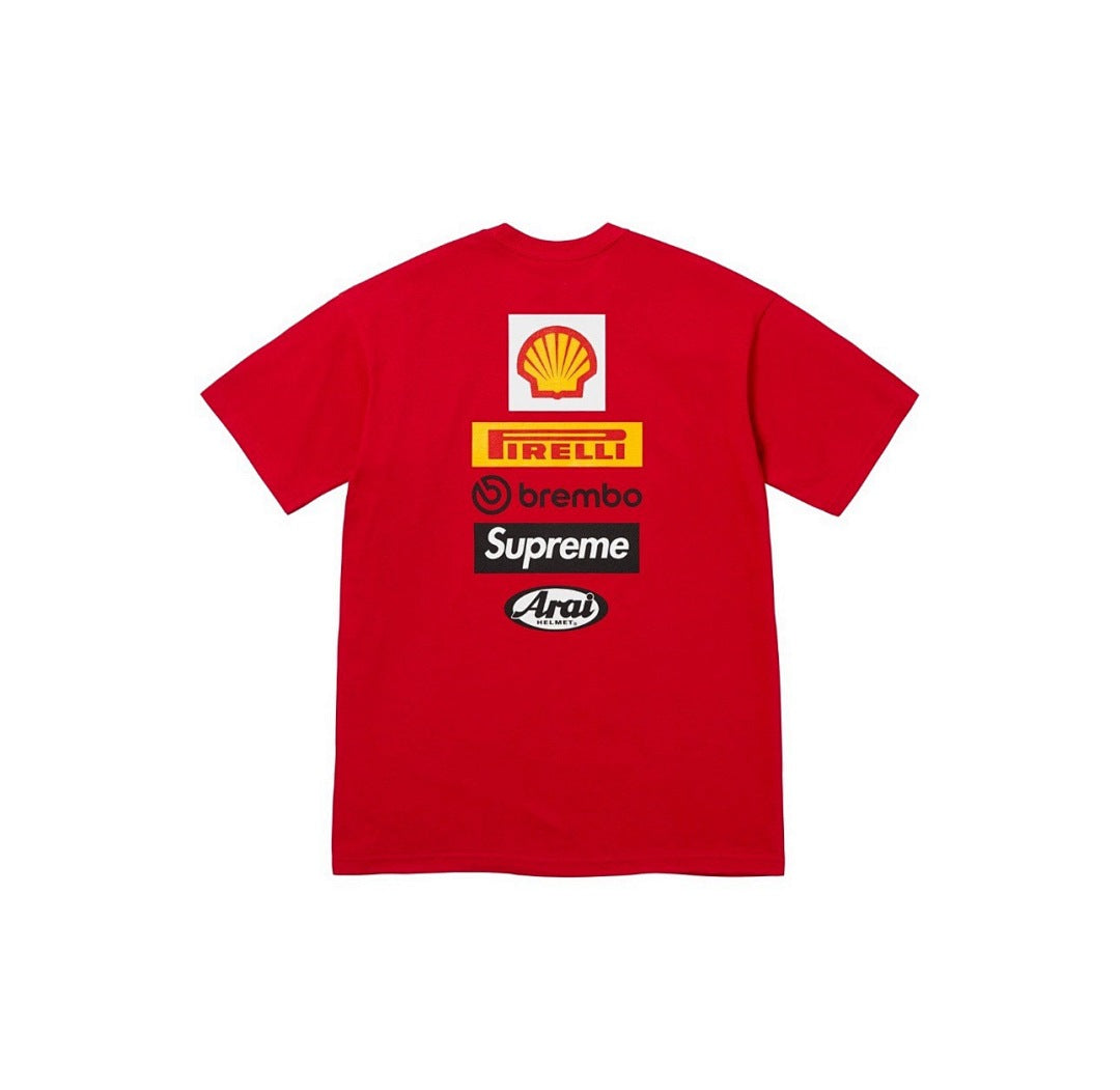 809#p40💰 Supreme x DUCATI 联名款 SS24 WEEK16 LOGO TEE 背面徽标logo印花短袖 常规T恤 男女同款 宽松版型 采用260克精梳棉双纱 从面料到辅 - view 1