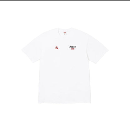 809#p40💰 Supreme x DUCATI 联名款 SS24 WEEK16 LOGO TEE 背面徽标logo印花短袖 常规T恤 男女同款 宽松版型 采用260克精梳棉双纱 从面料到辅 - view 7