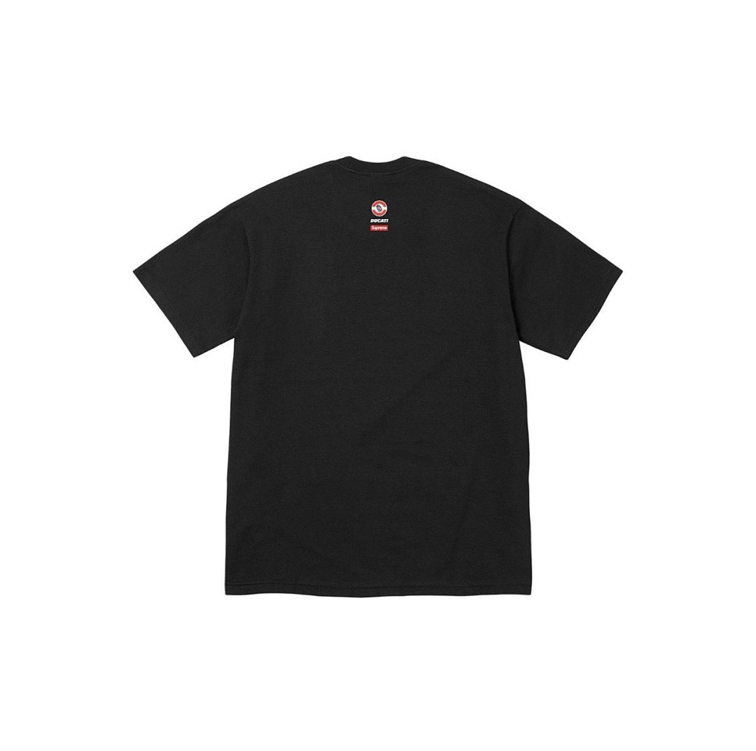 810#p40💰 Supreme x DUCATI 联名款SS24 WEEK16 BIKE TEE摩托车印花图案短袖T恤男女同款 DUCATI 联名款 > 宽松版型 采用260克精梳棉双纱 从面 - view 2