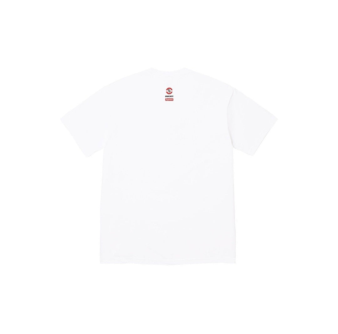 810#p40💰 Supreme x DUCATI 联名款SS24 WEEK16 BIKE TEE摩托车印花图案短袖T恤男女同款 DUCATI 联名款 > 宽松版型 采用260克精梳棉双纱 从面 - view 4