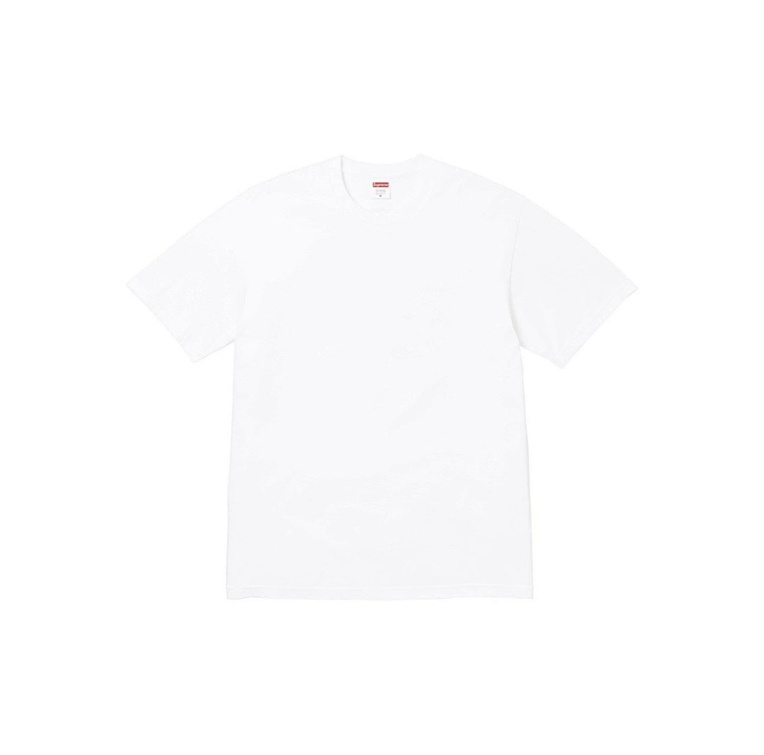 812#p40💰 Supreme SS24 SS24 夏季T恤系列WEEK19 BACKWARDS TEE 艺术字体Logo图案圆领短袖常规T恤 男女同款^ 宽松版型 采用260克精梳棉双纱 从面 - view 4
