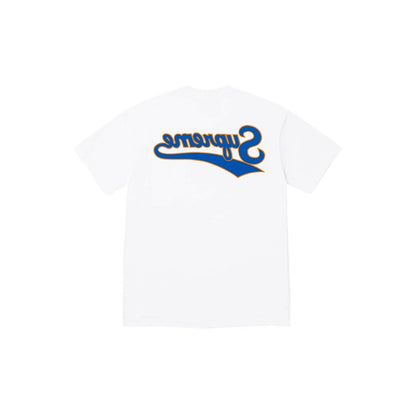 812#p40💰 Supreme SS24 SS24 夏季T恤系列WEEK19 BACKWARDS TEE 艺术字体Logo图案圆领短袖常规T恤 男女同款^ 宽松版型 采用260克精梳棉双纱 从面 - view 7
