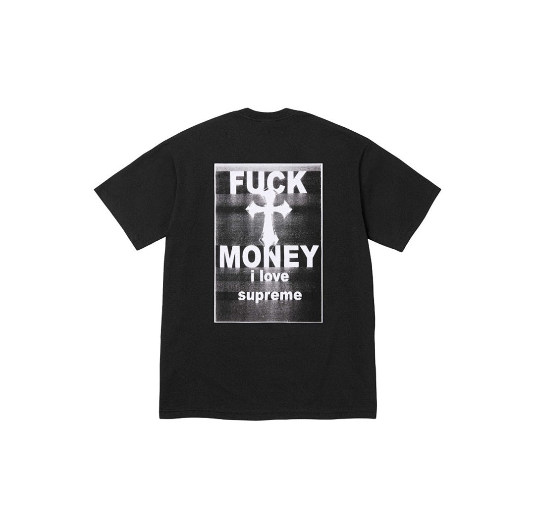 款号815#p40💰 Supreme FW24 WEEK1 Money Tee 背面字母十字架印花棉质短袖T恤 男女同款 宽松版型 采用260克精梳棉双纱 从面料到辅料全部三标齐全跟足ZP 进口松 - view 1