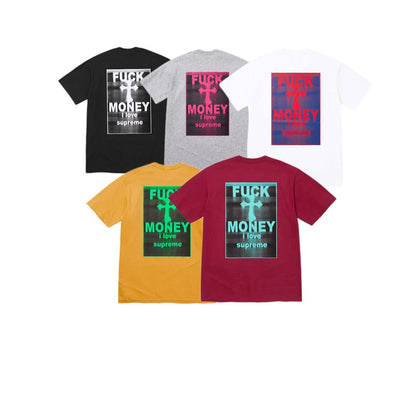 款号815#p40💰 Supreme FW24 WEEK1 Money Tee 背面字母十字架印花棉质短袖T恤 男女同款 宽松版型 采用260克精梳棉双纱 从面料到辅料全部三标齐全跟足ZP 进口松 - view 8