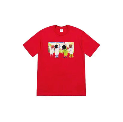 款号821#p40💰 Supreme SS19 Kids Tee Back 儿童涂鸦圆领短袖T恤 男女同款 黑色 宽松版型 采用260克精梳棉双纱 从面料到辅料全部三标齐全跟足ZP 进口松井公 - view 3