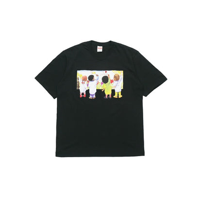 款号821#p40💰 Supreme SS19 Kids Tee Back 儿童涂鸦圆领短袖T恤 男女同款 黑色 宽松版型 采用260克精梳棉双纱 从面料到辅料全部三标齐全跟足ZP 进口松井公 - view 4