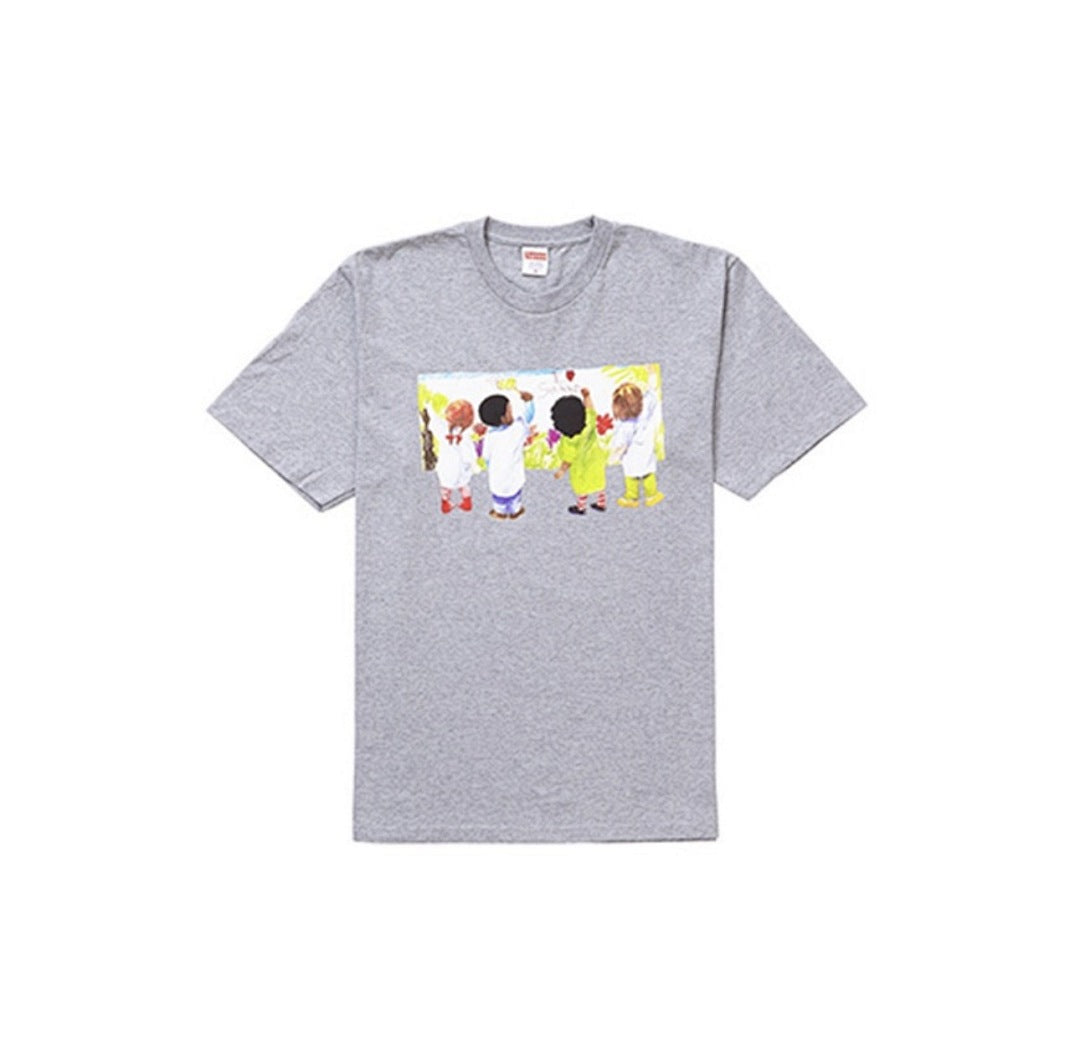 款号821#p40💰 Supreme SS19 Kids Tee Back 儿童涂鸦圆领短袖T恤 男女同款 黑色 宽松版型 采用260克精梳棉双纱 从面料到辅料全部三标齐全跟足ZP 进口松井公 - view 5
