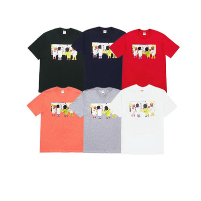 款号821#p40💰 Supreme SS19 Kids Tee Back 儿童涂鸦圆领短袖T恤 男女同款 黑色 宽松版型 采用260克精梳棉双纱 从面料到辅料全部三标齐全跟足ZP 进口松井公 - view 7