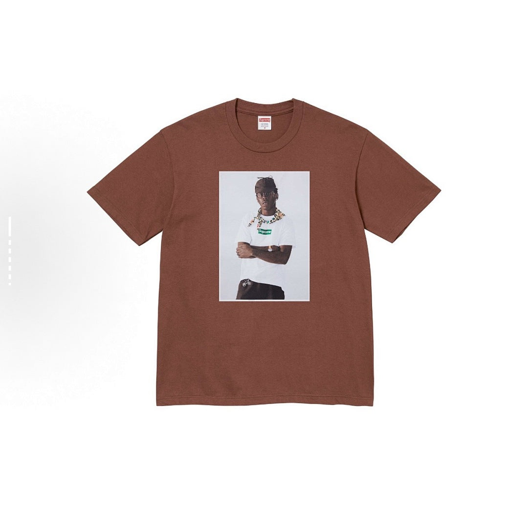 款号M114#p40💰 Supreme FW24 Tyler The Creator Tee 肖像印花休闲圆领短袖T恤 男女同款 宽松版型 采用260克精梳棉双纱 从面料到辅料全部三标齐全跟足ZP - view 2