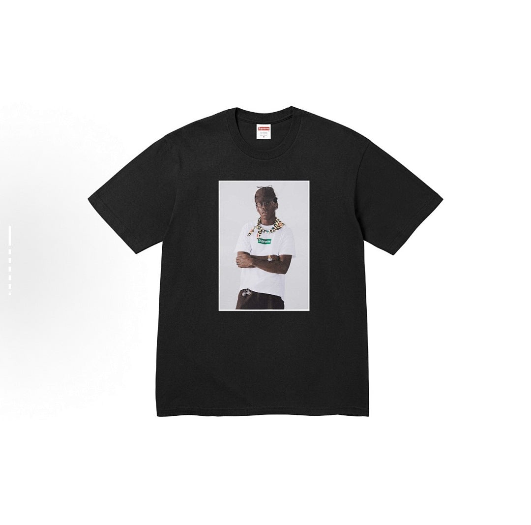 款号M114#p40💰 Supreme FW24 Tyler The Creator Tee 肖像印花休闲圆领短袖T恤 男女同款 宽松版型 采用260克精梳棉双纱 从面料到辅料全部三标齐全跟足ZP - view 4