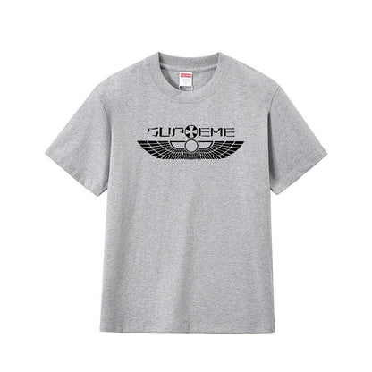 款号M219P40💰 Sup款SS25春季T恤系列翅膀logo印花百搭圆领休闲短袖T恤 男女同款 宽松版型 采用260克精梳棉双纱 从面料到辅料全部三标齐全跟足ZP 进口松井公司浆料印花绝不开裂 - view 4