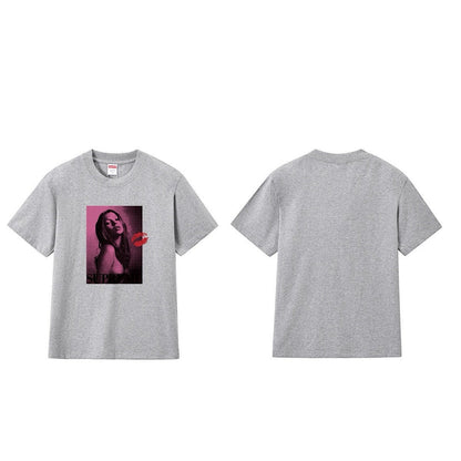 款号224#p40💰 Sup 24FW KATE MOSS HOODED 凯特人物超模头像印花 短袖 宽松版型 采用260克精梳棉双纱 从面料到辅料全部三标齐全跟足ZP 进口松井公司浆料印花绝不 - view 7