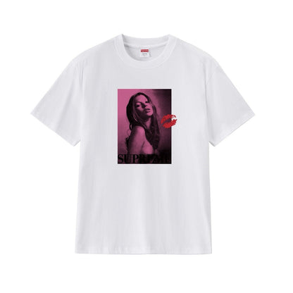 款号224#p40💰 Sup 24FW KATE MOSS HOODED 凯特人物超模头像印花 短袖 宽松版型 采用260克精梳棉双纱 从面料到辅料全部三标齐全跟足ZP 进口松井公司浆料印花绝不 - view 8