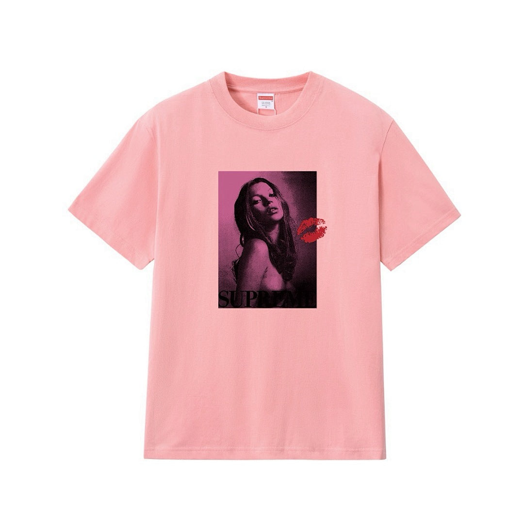 款号224#p40💰 Sup 24FW KATE MOSS HOODED 凯特人物超模头像印花 短袖 宽松版型 采用260克精梳棉双纱 从面料到辅料全部三标齐全跟足ZP 进口松井公司浆料印花绝不 - view 11
