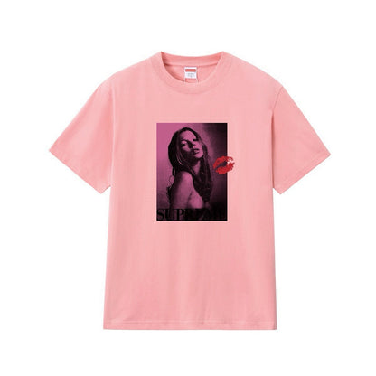 款号224#p40💰 Sup 24FW KATE MOSS HOODED 凯特人物超模头像印花 短袖 宽松版型 采用260克精梳棉双纱 从面料到辅料全部三标齐全跟足ZP 进口松井公司浆料印花绝不 - view 11