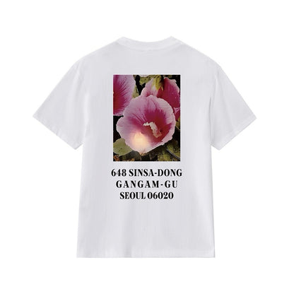 款号M225#p40💰 Supreme FW23 首尔开业限定系列 Box Logo Tee 字母花卉合身印花圆领短袖美式潮流T恤 男女同款 宽松版型 采用260克精梳棉双纱 从面料到辅料全部三 - view 5