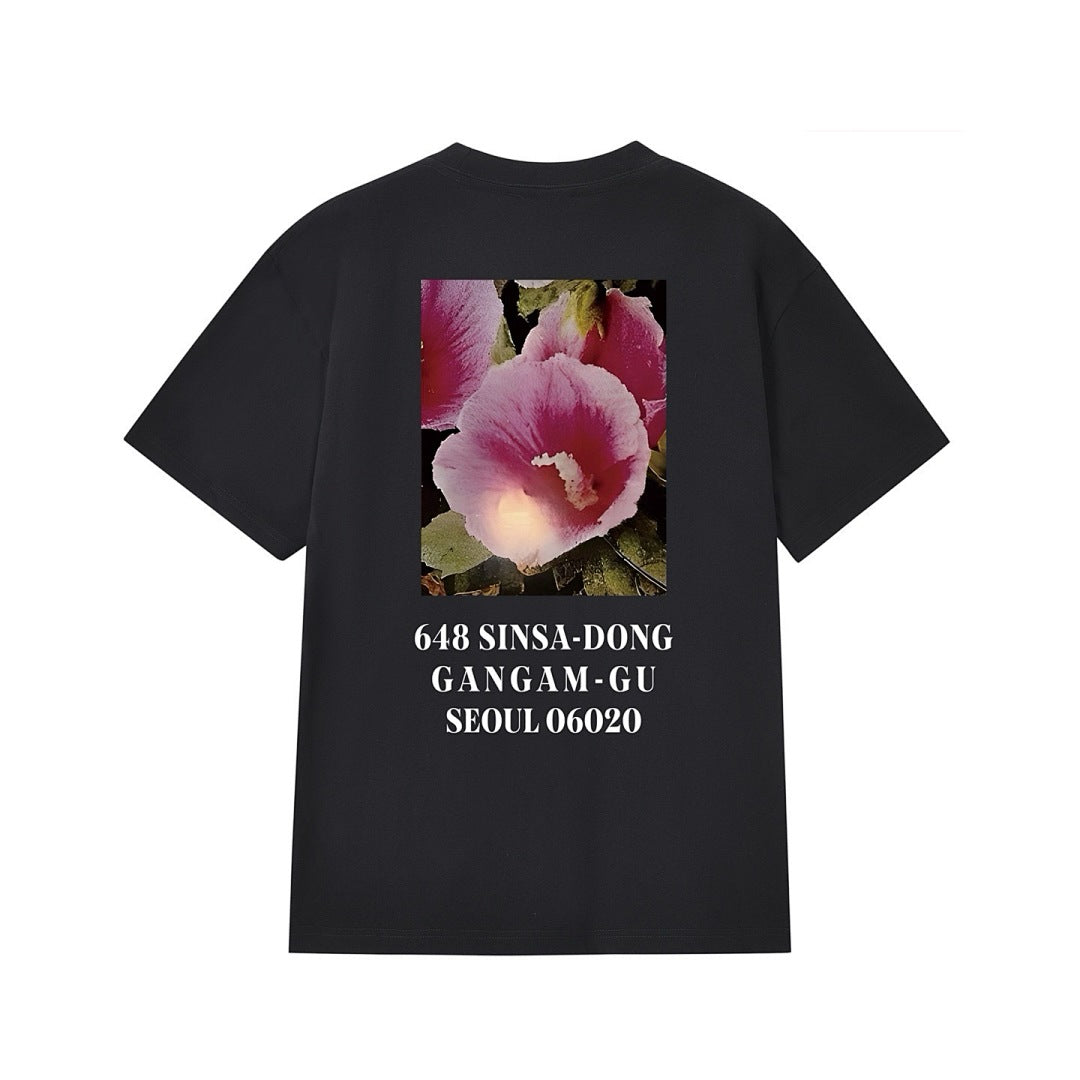 款号M225#p40💰 Supreme FW23 首尔开业限定系列 Box Logo Tee 字母花卉合身印花圆领短袖美式潮流T恤 男女同款 宽松版型 采用260克精梳棉双纱 从面料到辅料全部三 - view 9