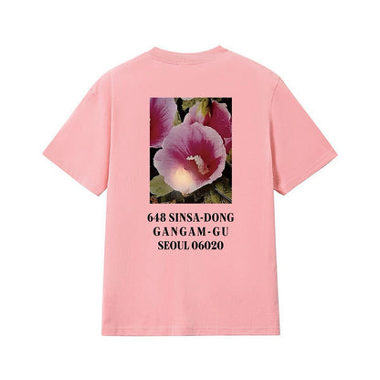 款号M225#p40💰 Supreme FW23 首尔开业限定系列 Box Logo Tee 字母花卉合身印花圆领短袖美式潮流T恤 男女同款 宽松版型 采用260克精梳棉双纱 从面料到辅料全部三 - view 12
