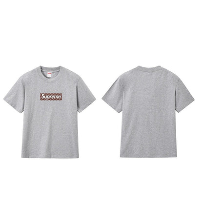 款号M227#p40💰 SupBoxLoGo经典字母短袖男女同款纯棉圆领宽松休闲T恤 宽松版型 采用260克精梳棉双纱 从面料到辅料全部三标齐全跟足ZP 进口松井公司浆料印花绝不开裂 整件做法 - view 10