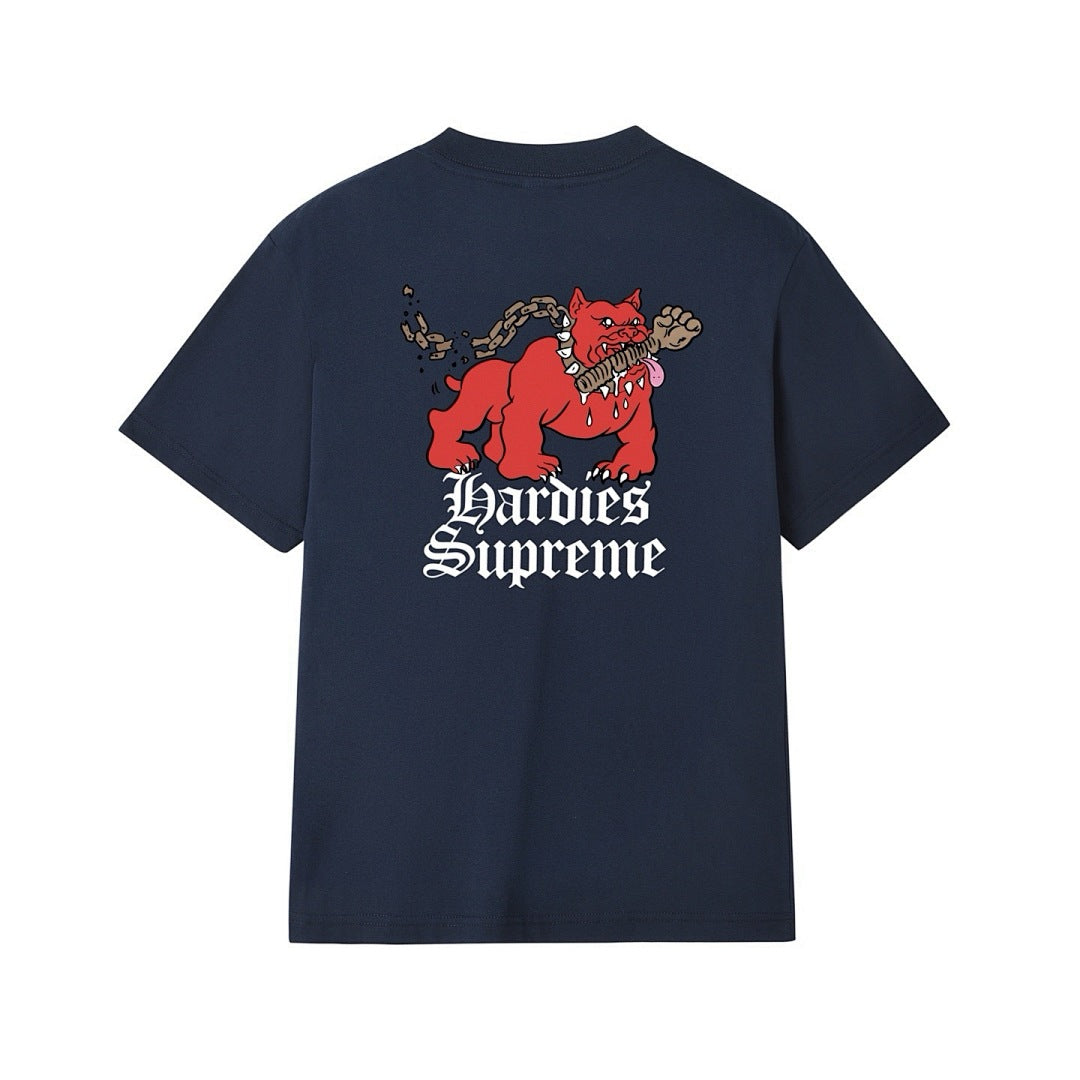 款号M228#p40💰 Supreme x Hardies 联名款 SS23 WEEK17 DOG TEE 字母动物图案印花圆领短袖美式潮流T恤 男女同款 宽松版型 采用260克精梳棉双纱 从面料 - view 9