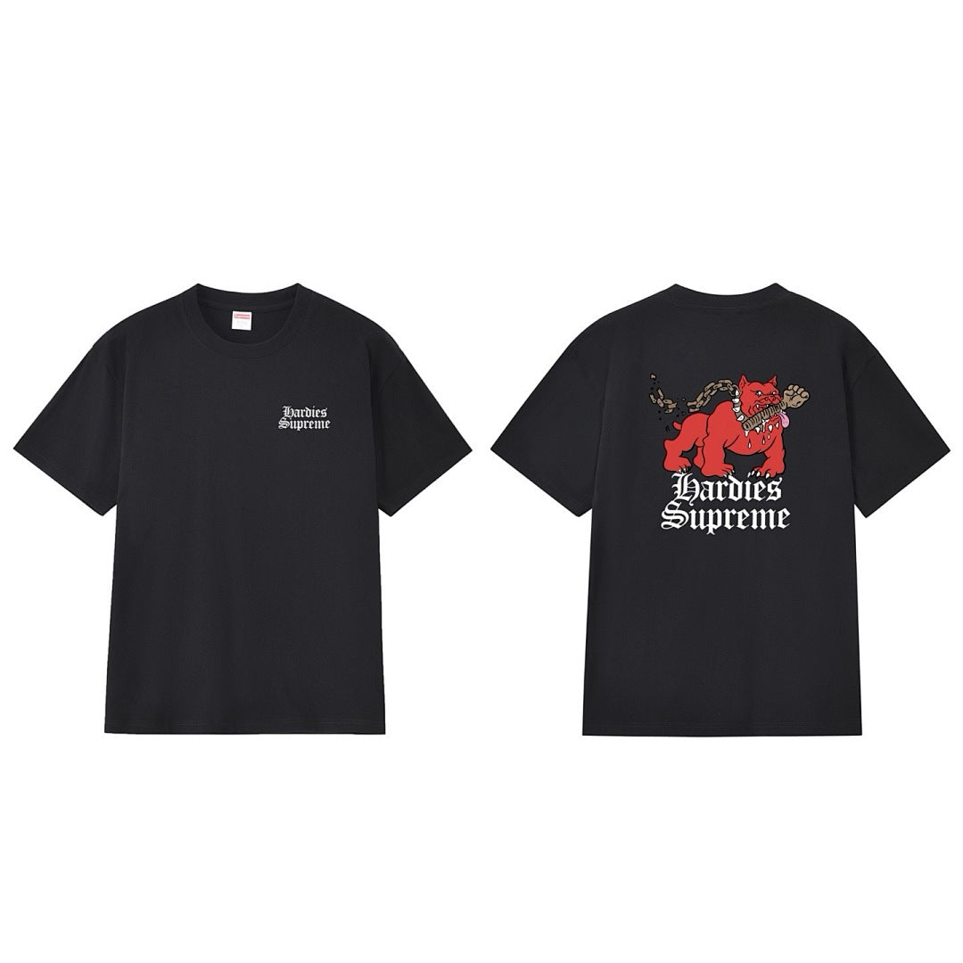 款号M228#p40💰 Supreme x Hardies 联名款 SS23 WEEK17 DOG TEE 字母动物图案印花圆领短袖美式潮流T恤 男女同款 宽松版型 采用260克精梳棉双纱 从面料 - view 12