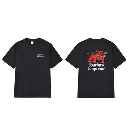 款号M228#p40💰 Supreme x Hardies 联名款 SS23 WEEK17 DOG TEE 字母动物图案印花圆领短袖美式潮流T恤 男女同款 宽松版型 采用260克精梳棉双纱 从面料 - view 12
