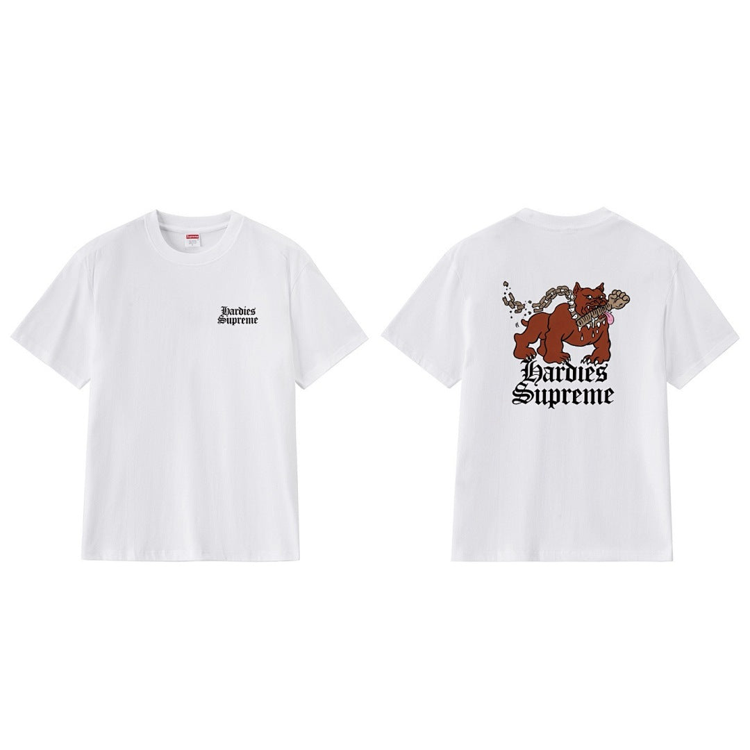 款号M228#p40💰 Supreme x Hardies 联名款 SS23 WEEK17 DOG TEE 字母动物图案印花圆领短袖美式潮流T恤 男女同款 宽松版型 采用260克精梳棉双纱 从面料 - view 15