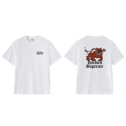 款号M228#p40💰 Supreme x Hardies 联名款 SS23 WEEK17 DOG TEE 字母动物图案印花圆领短袖美式潮流T恤 男女同款 宽松版型 采用260克精梳棉双纱 从面料 - view 15