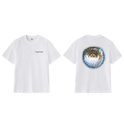 款号M229#p40💰 Supreme SS23 WEEK18系列 BLOWFISH TEE 字母图案印花圆领套头短袖T恤 男女同款 宽松版型 采用260克精梳棉双纱 从面料到辅料全部三标齐全跟足 - view 8
